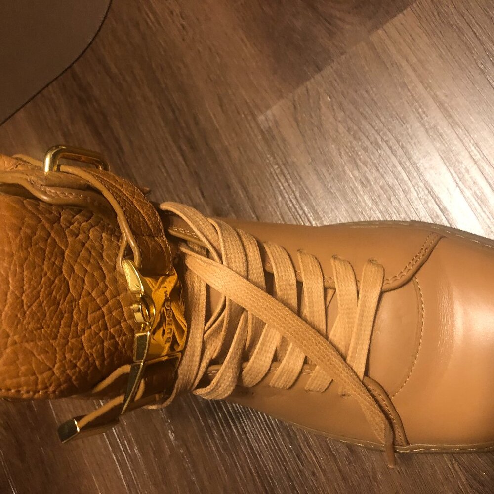 Buscemi Men's 100mm High-Top Leather Sneakers